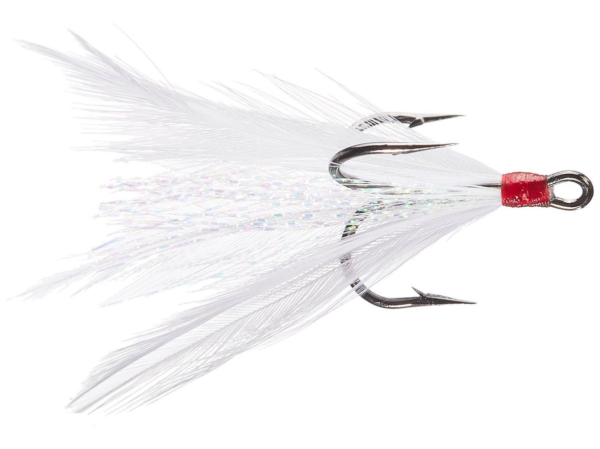 Eagle Claw Lazer Sharp Feather Dressed Treble Hook 2 pack