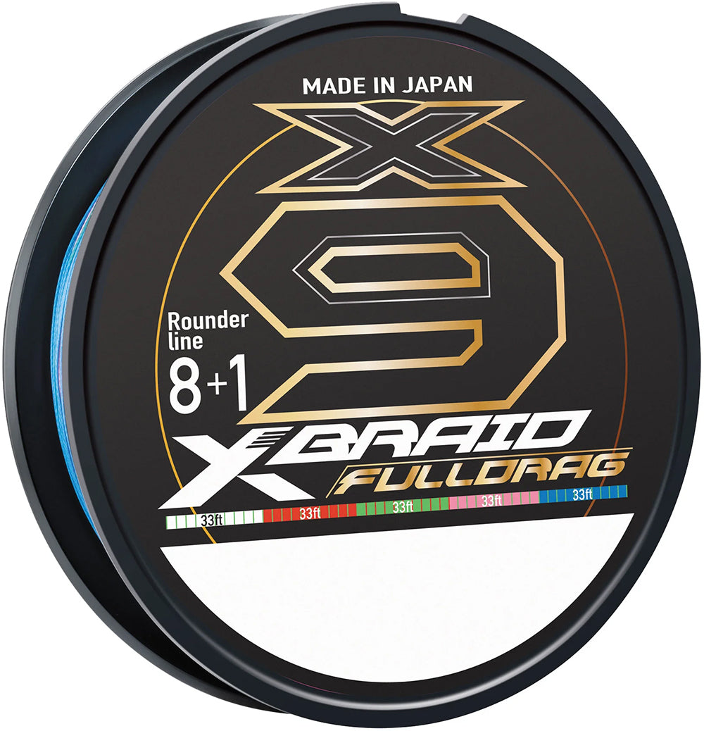 Daiwa X-Braid X9 Fulldrag Multicolor Braid Standard Spool - 165 Yard Spools