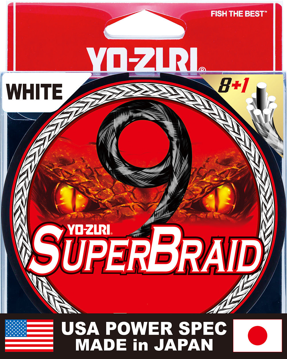 Yo-Zuri SuperBraid 9 White Filler Spools - 300 Yards