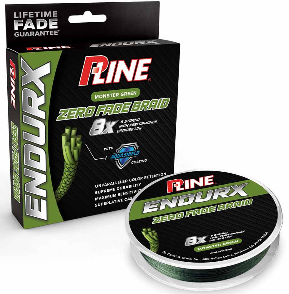 P-Line EndurX No Fade Monster Green Braid - 150 Yard Spools