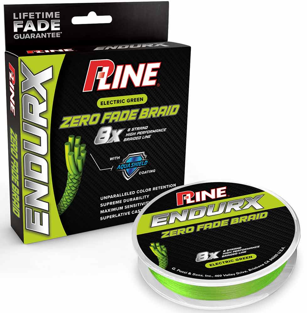 P-Line EndurX No Fade Electric Green Braid - 300 Yard Spools