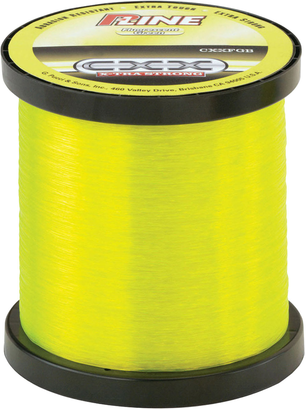P-Line CXX X-Tra Strong Fluorescent Green Copolymer Mainline - Bulk Spools