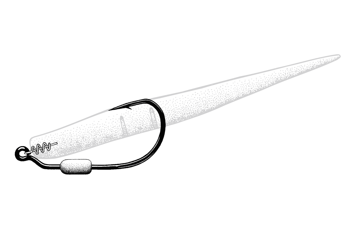 Owner 5132W Twistlock 3x Weighted Bass Bait Hook