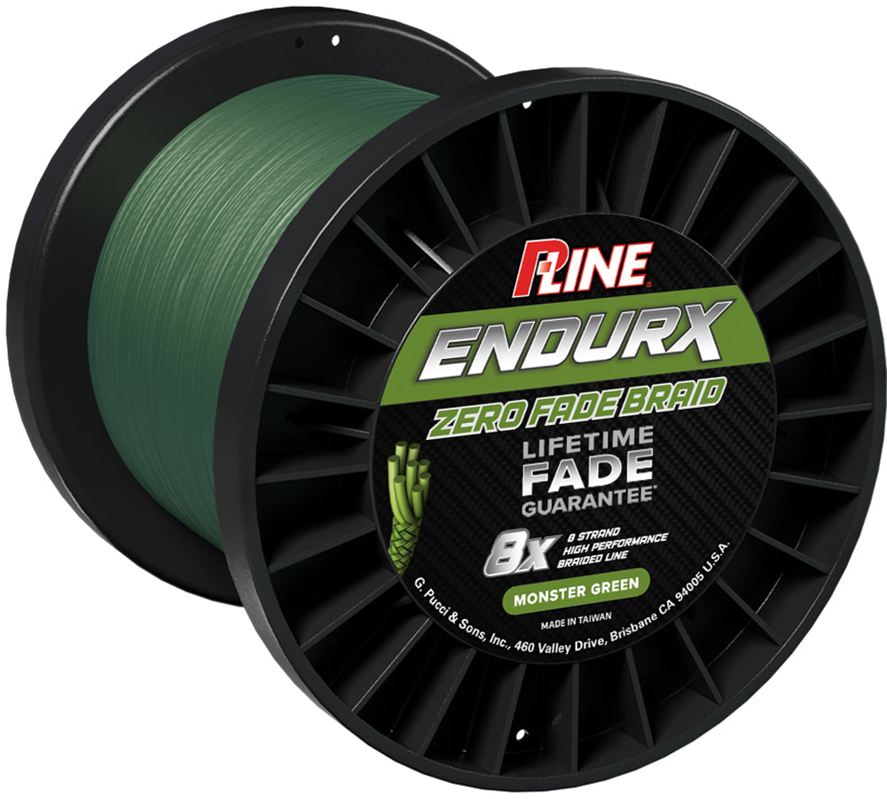 P-Line EndurX Braid Bulk Spools - Monster Green