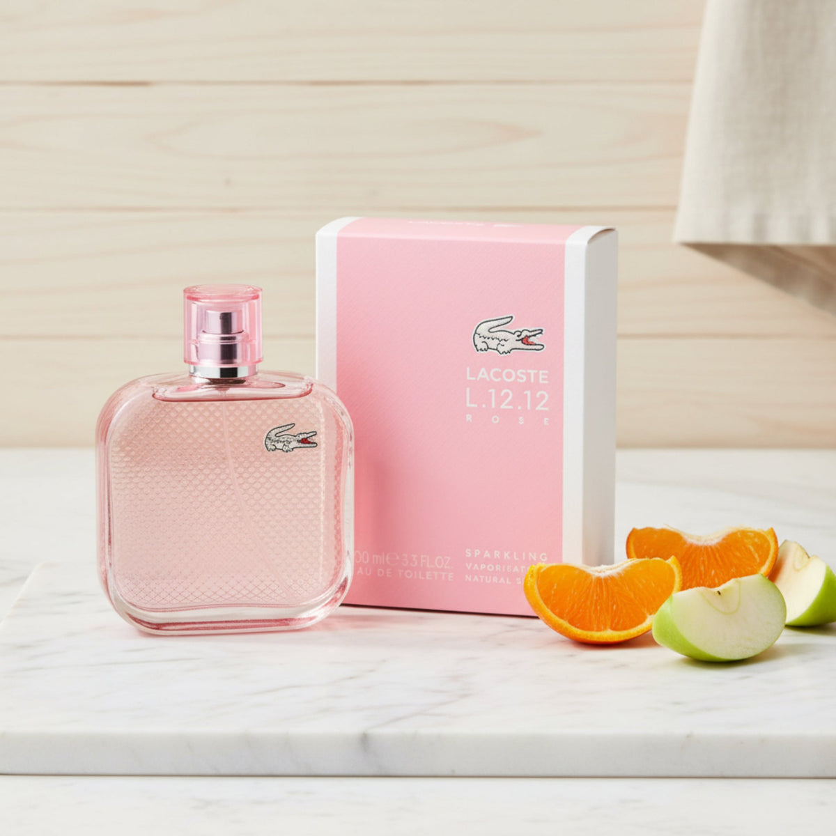 L.12.12 Rose Sparkling by Lacoste for women EDT 3.3 / 3.4 oz New in Box