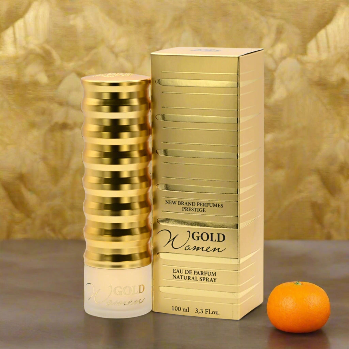 Prestige Gold Women by New Brand perfume EDP 3.3 /3.4 oz New In Box