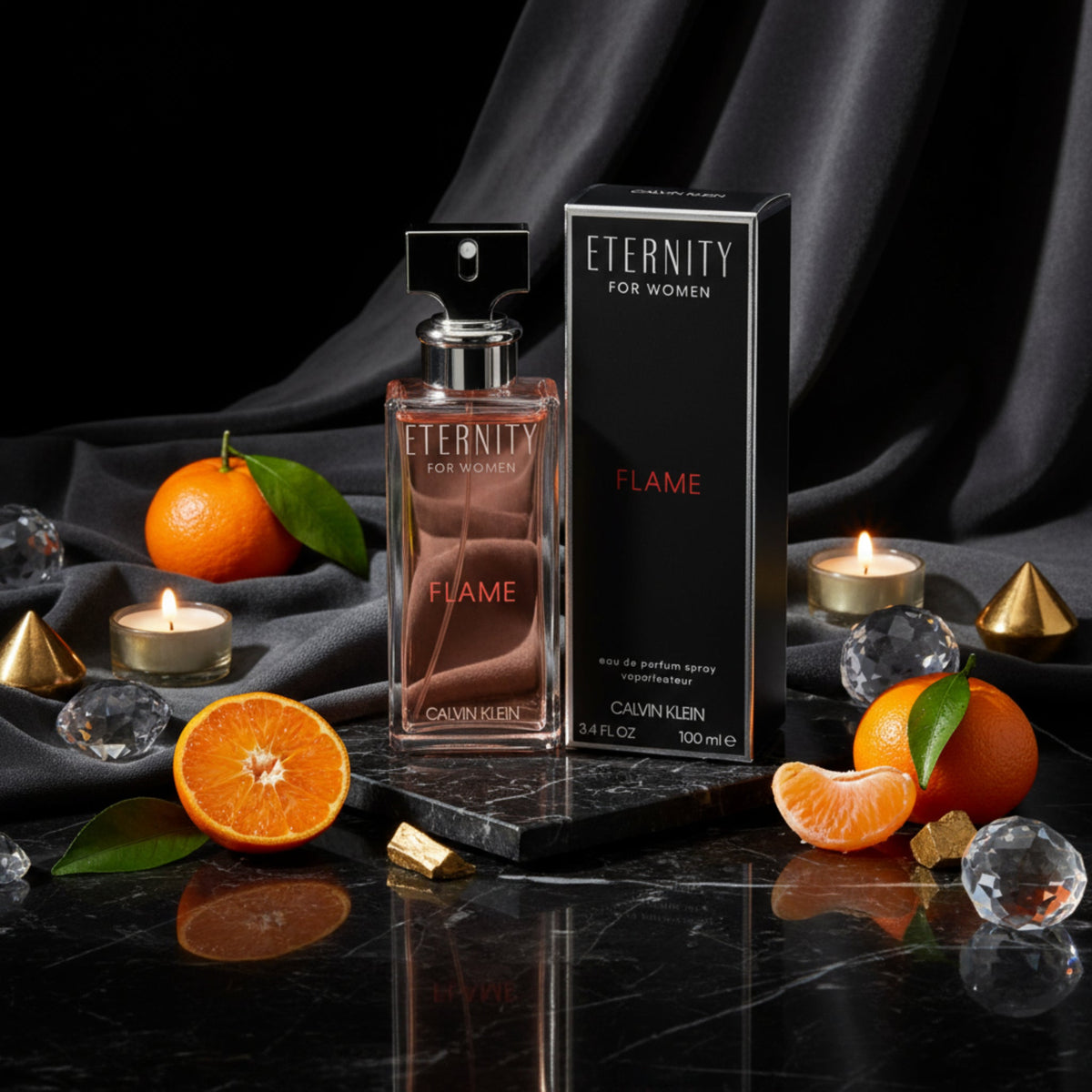 ETERNITY FLAME by Calvin Klein 3.3 / 3.4 oz EDP Perfume For Women New in Box