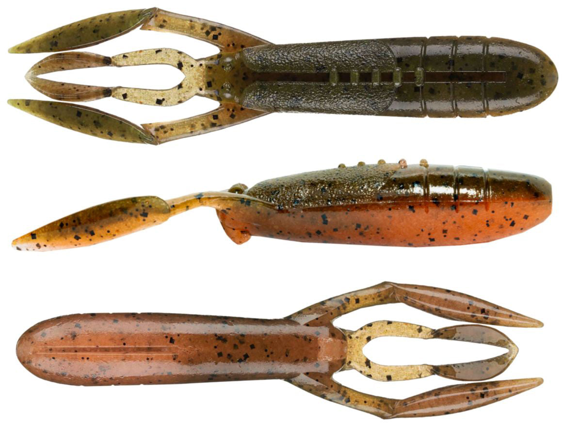 Keitech Glide Camaron 3.5 Inch Soft Plastic Craw - 6 Pack