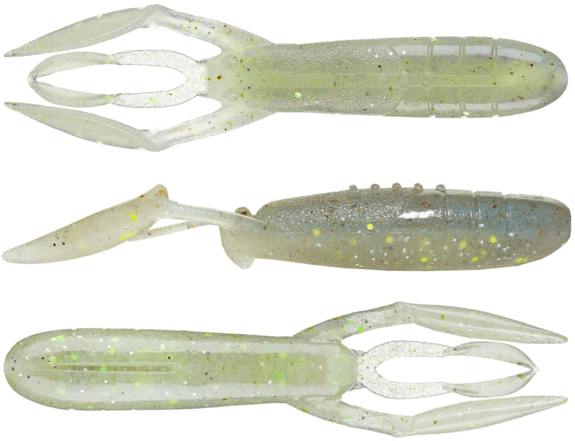 Keitech Glide Camaron 3.5 Inch Soft Plastic Craw - 6 Pack