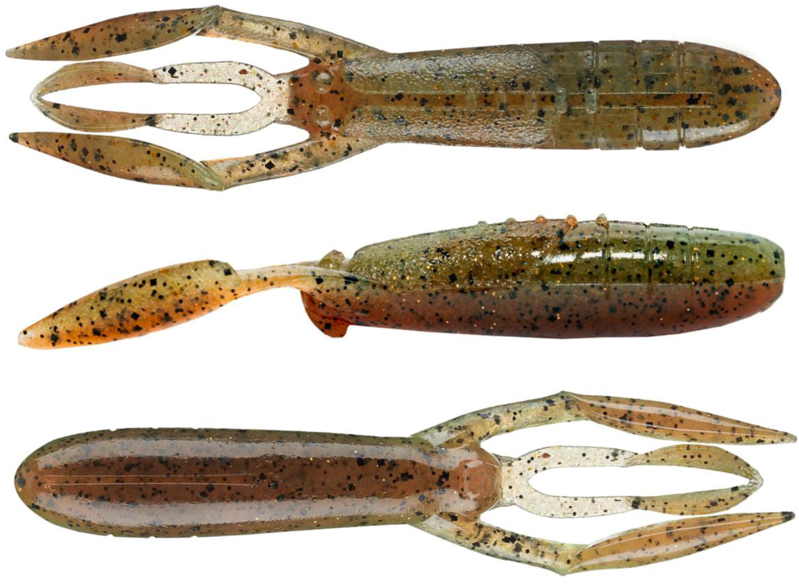Keitech Glide Camaron 3.5 Inch Soft Plastic Craw - 6 Pack