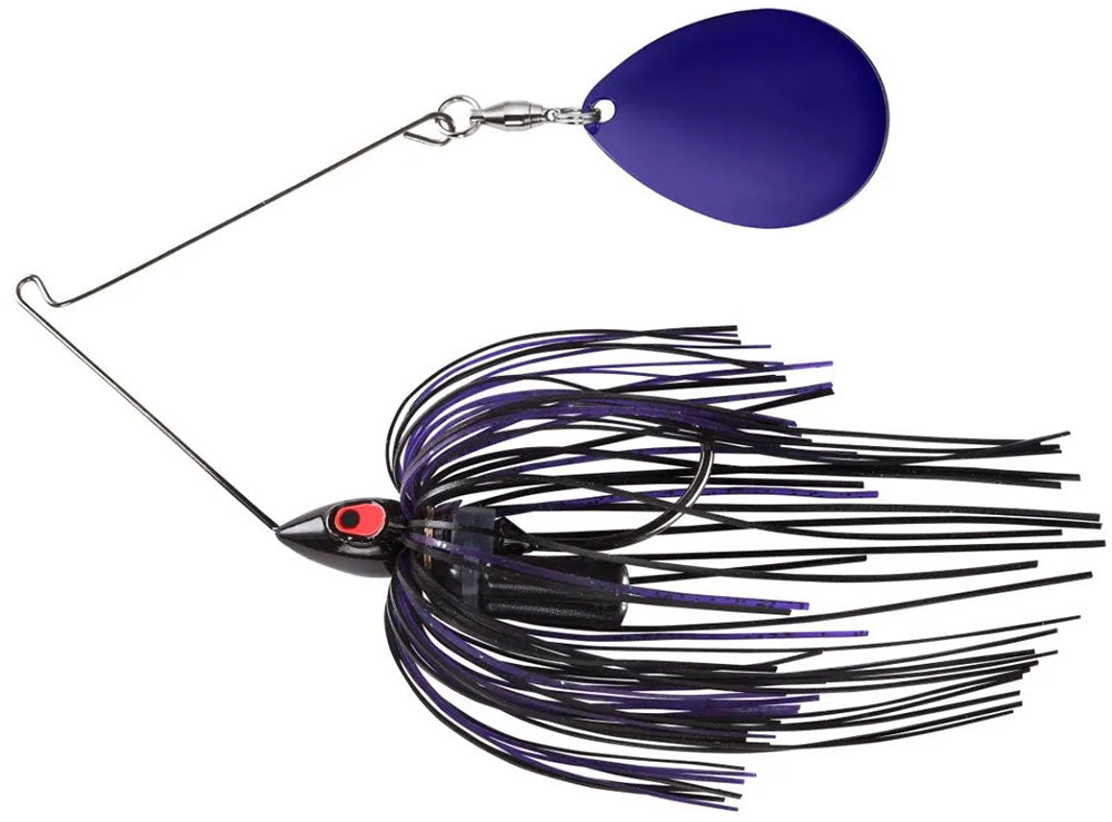 War Eagle Painted Head Night Time Single Colorado Spinnerbait - 1/2 oz