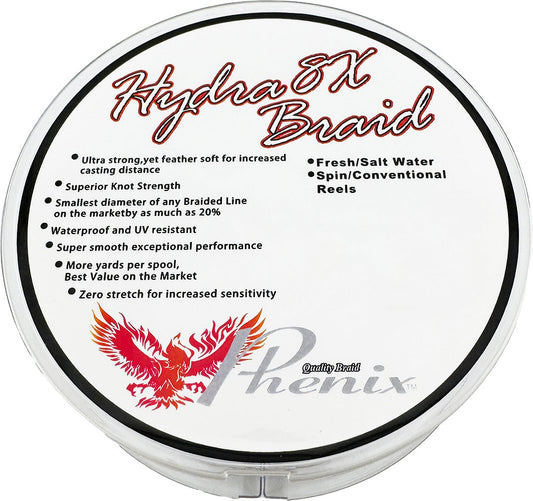 Phenix Hydra 8X Braided Line Bulk Spools - Neutral-Vis White