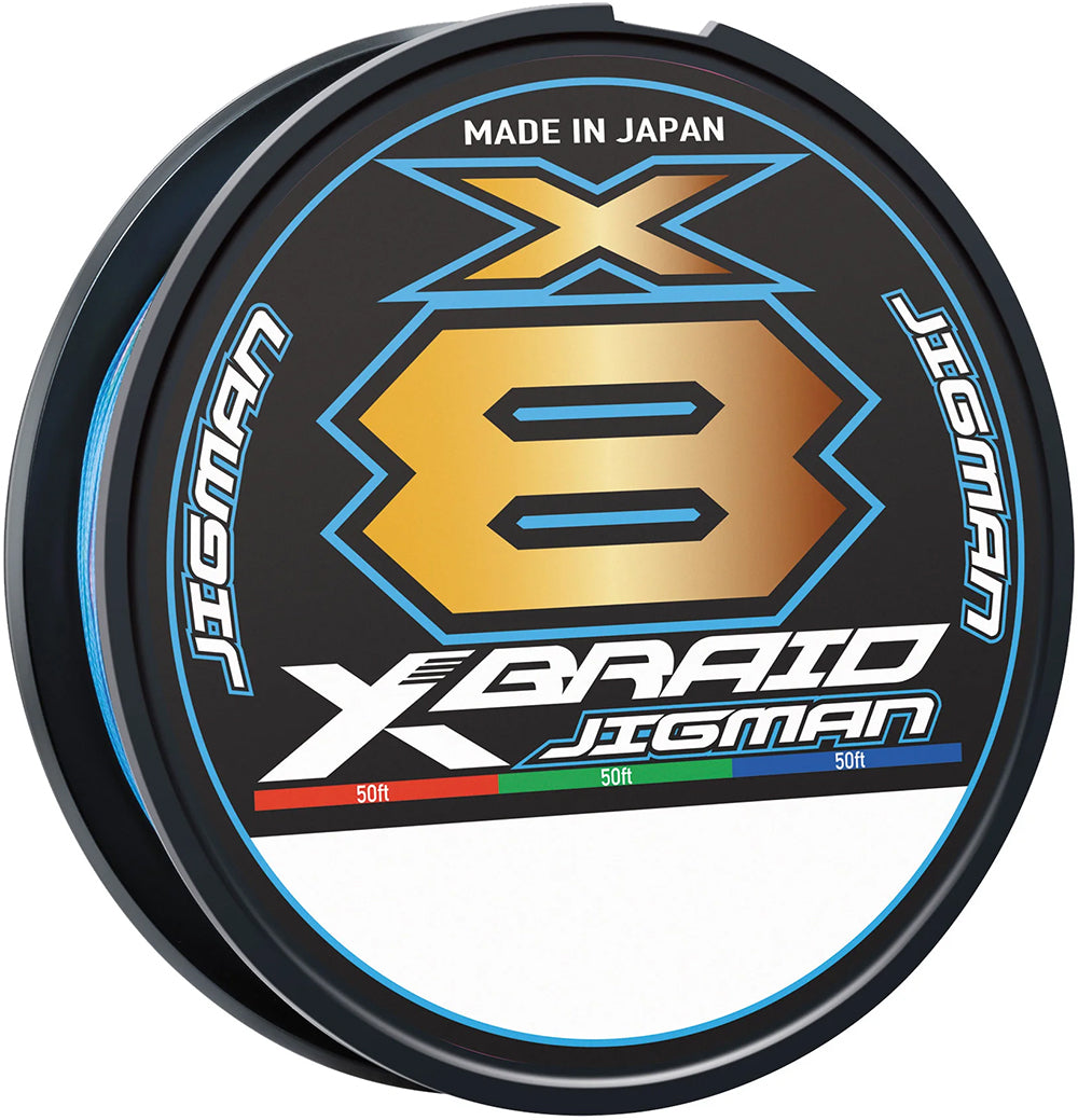 Daiwa X-Braid X8 High Power Jigman Multicolor Braid Filler Spool - 300 Yards