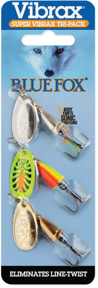 Blue Fox Super Vibrax Tri Pack - Size 05