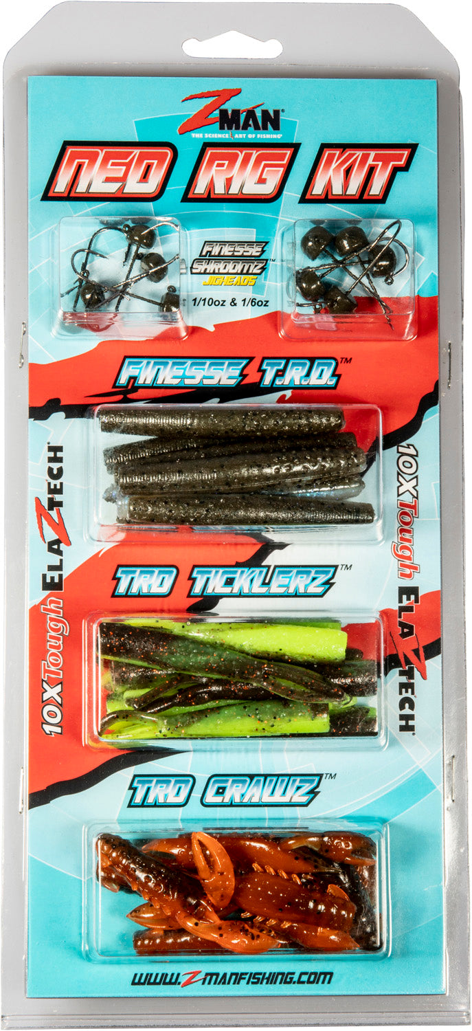 Z-Man 32-Piece Ned Rig Kit Hot Colors