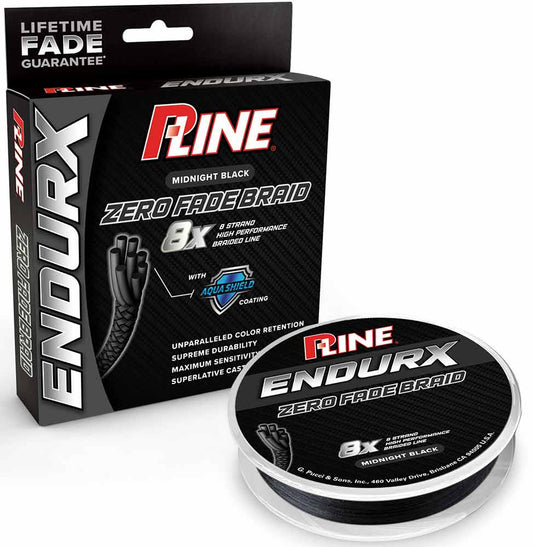 P-Line EndurX No Fade Midnight Black Braid - 150 Yard Spools