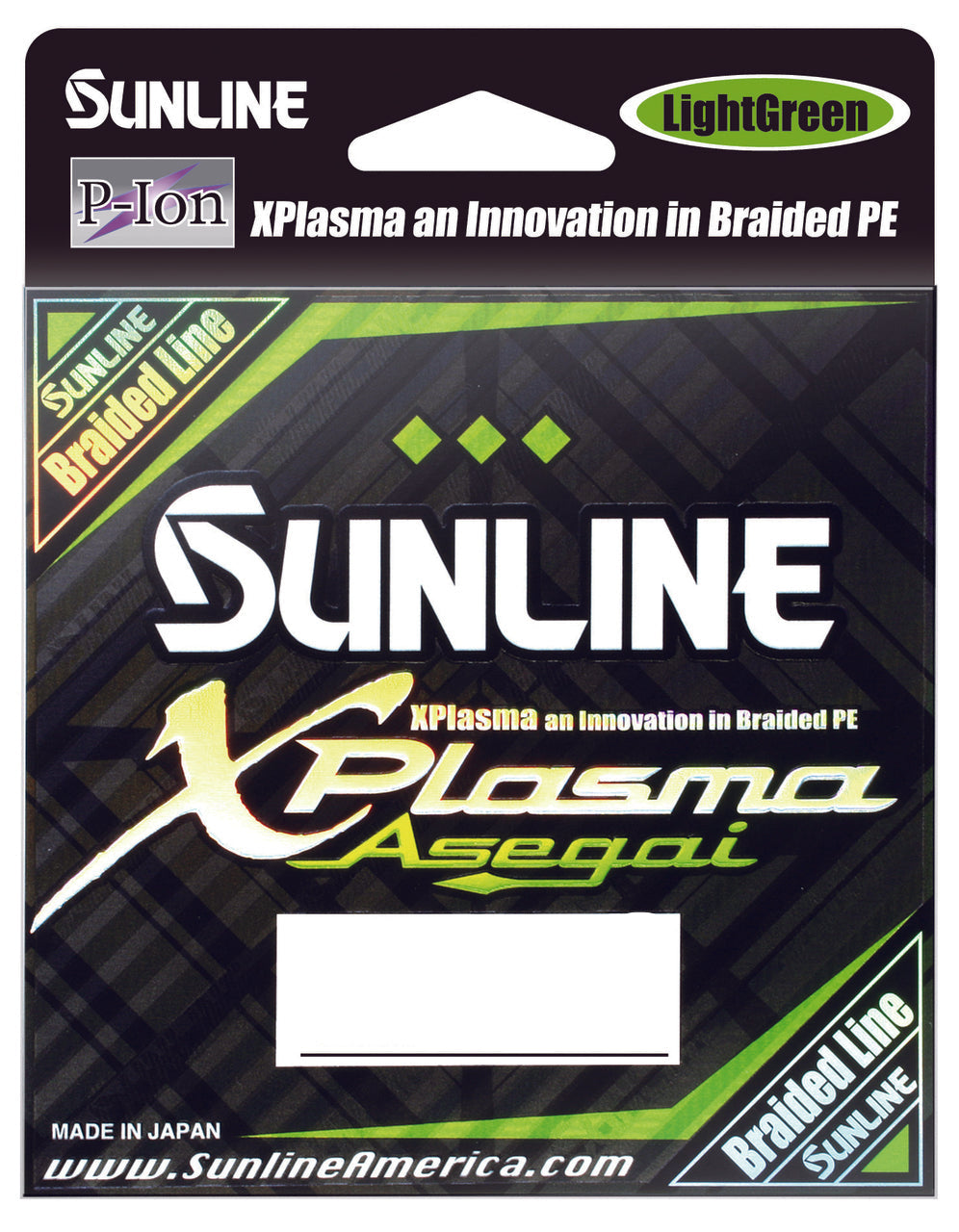 Sunline Xplasma Asegai Green Braided Line 165 Yards