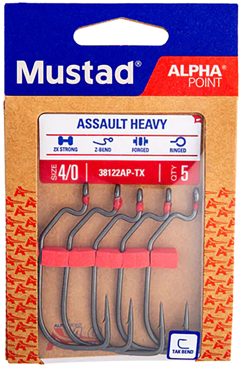 Mustad Alpha-Point Inline Assault Heavy Hooks