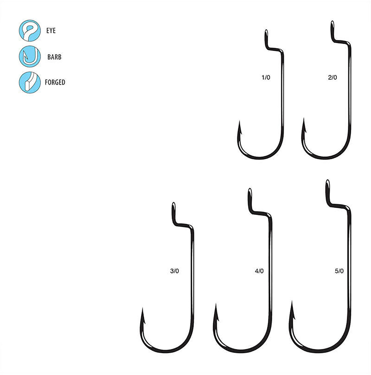 Gamakatsu Offset Shank RB Nano Alpha Worm Hooks