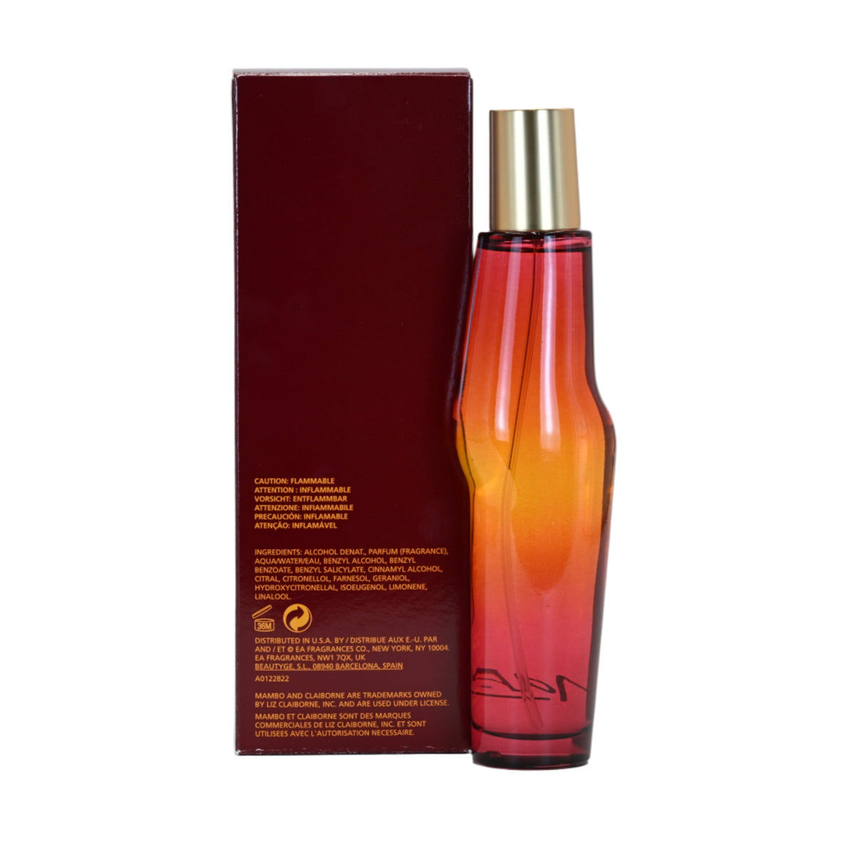 MAMBO by LIZ CLAIBORNE Perfume 3.4 oz edp New in Retail Box