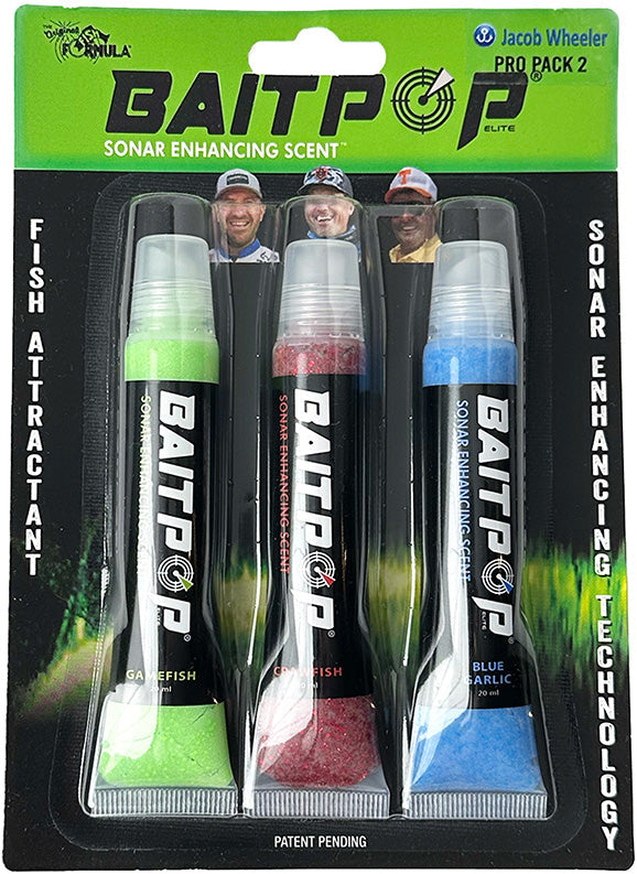 BaitPop Elite Sonar Enhancing Scent With Sparklscales Pro Packs - 3 CT