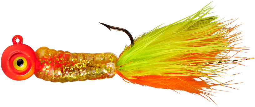 Lindy Fuzz-E-Grub Pre-Rigged Hair Tail Soft Grub 2 pack