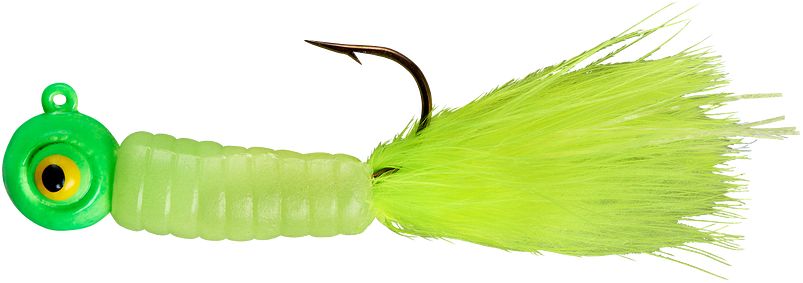 Lindy Fuzz-E-Grub Pre-Rigged Hair Tail Soft Grub 2 pack