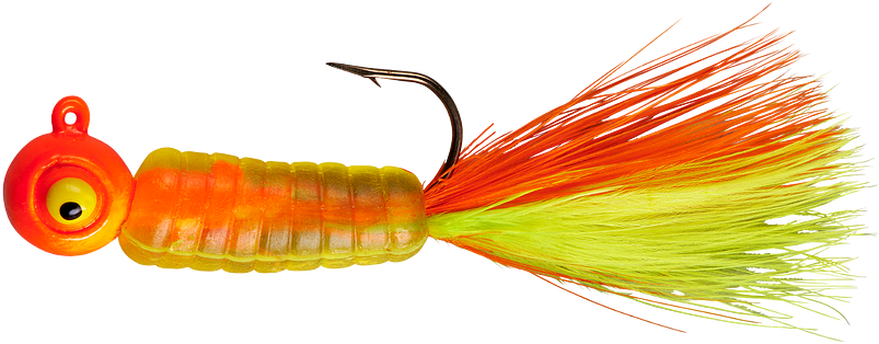 Lindy Fuzz-E-Grub Pre-Rigged Hair Tail Soft Grub 2 pack