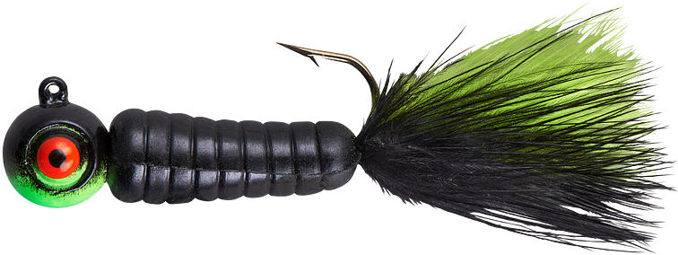 Lindy Fuzz-E-Grub Pre-Rigged Hair Tail Soft Grub 2 pack