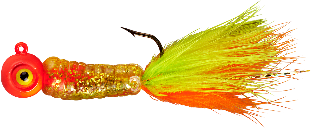 Lindy Fuzz-E-Grub Pre-Rigged Hair Tail Soft Grub 2 pack