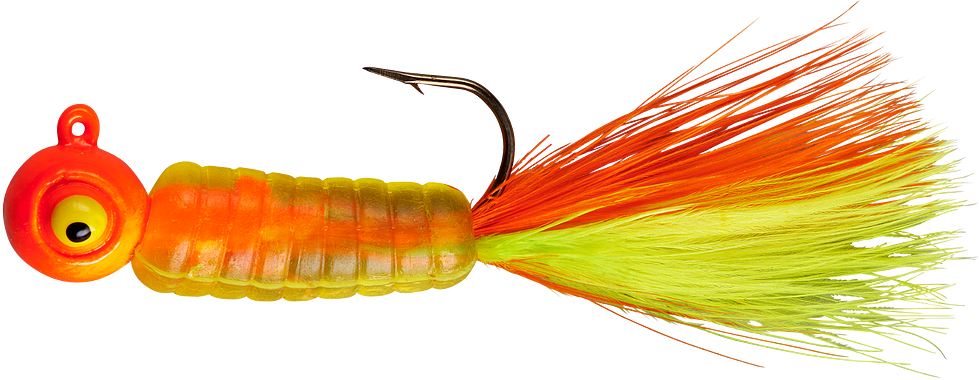 Lindy Fuzz-E-Grub Pre-Rigged Hair Tail Soft Grub 2 pack