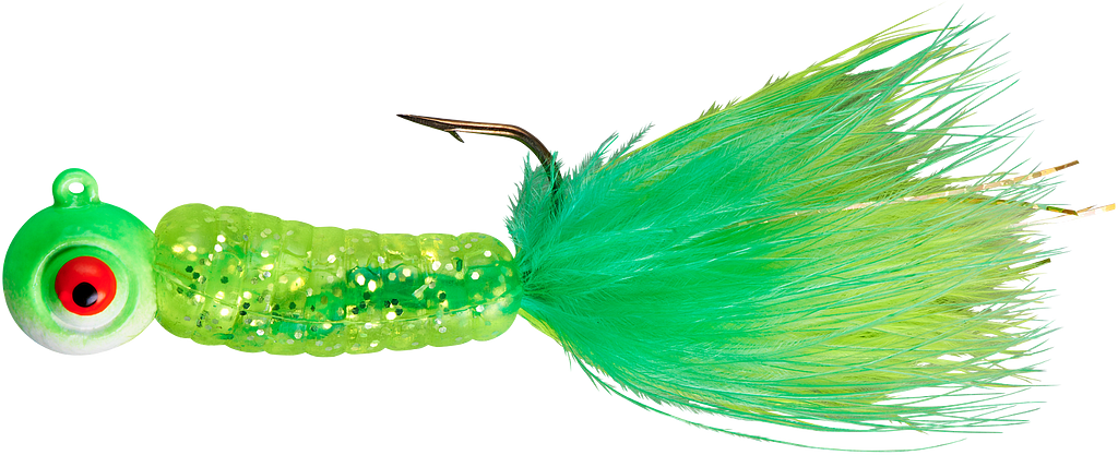 Lindy Fuzz-E-Grub Pre-Rigged Hair Tail Soft Grub 2 pack