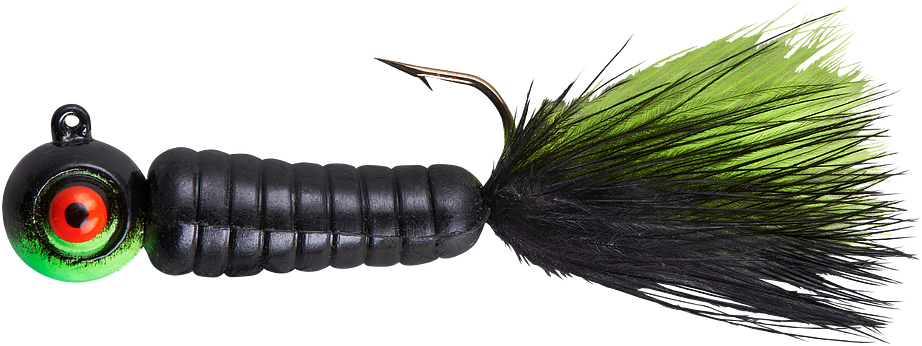 Lindy Fuzz-E-Grub Pre-Rigged Hair Tail Soft Grub 2 pack