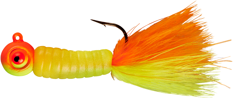 Lindy Fuzz-E-Grub Pre-Rigged Hair Tail Soft Grub 2 pack