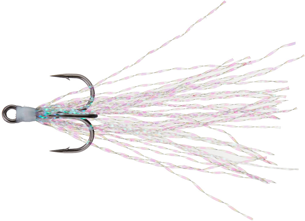 Megabass Tinsel Treble Hook Replacement Karashi Hooks - 2 Pack