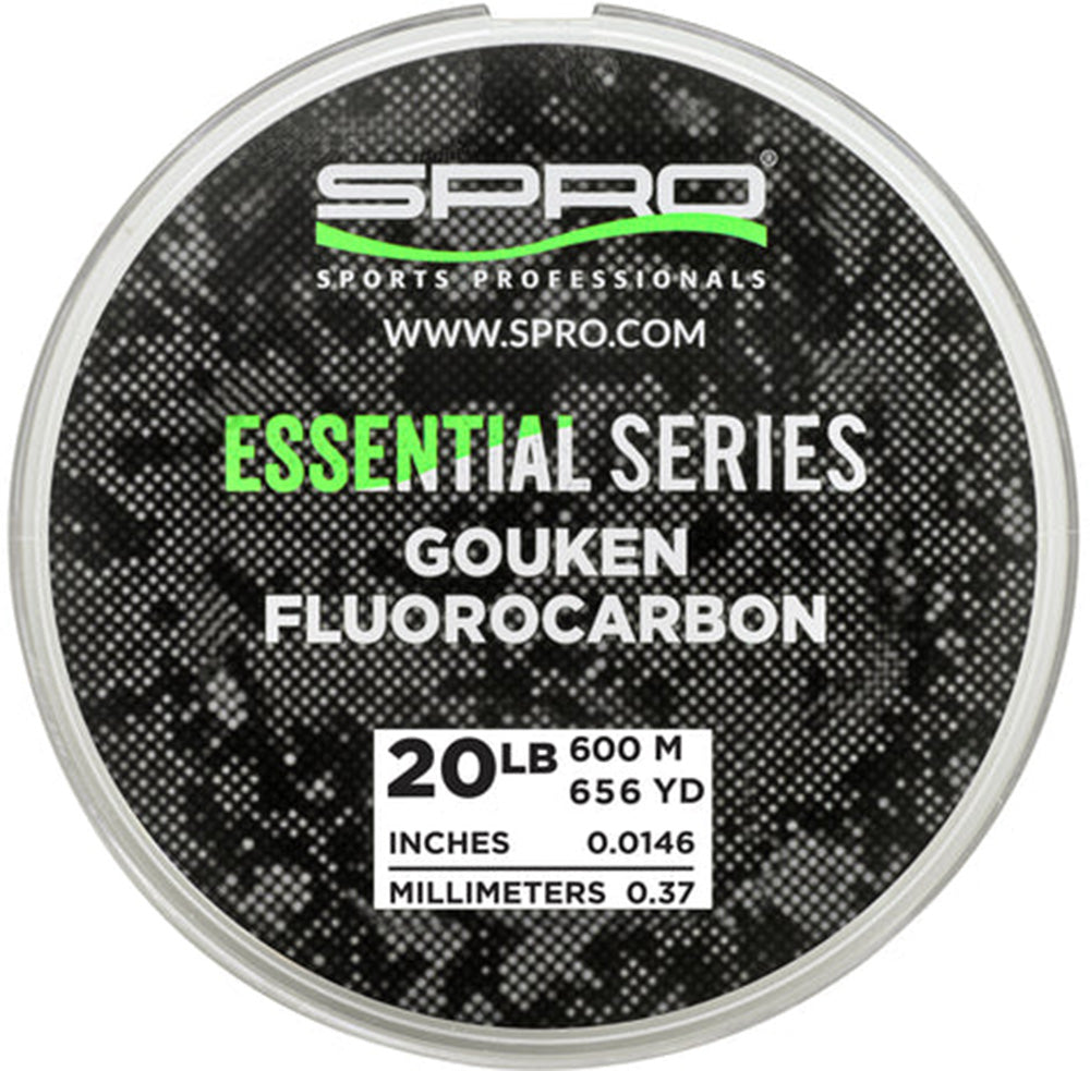 SPRO Gouken Fluorocarbon Mainline Bulk Spool - 656 Yards