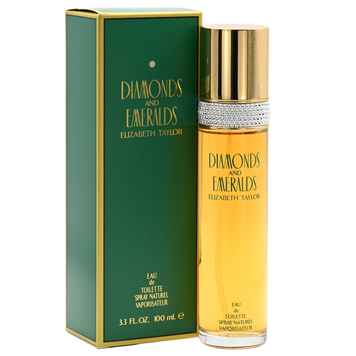DIAMONDS AND EMERALDS by ELIZABETH TAYLOR 3.3 / 3.4 oz EDT For Women NEW in Box