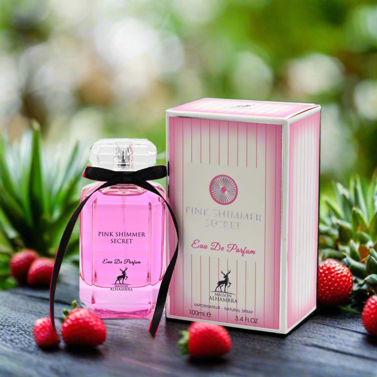 Pink Shimmer Secret by Maison Alhambra for her EDP 3.3 / 3.4 oz New in Box