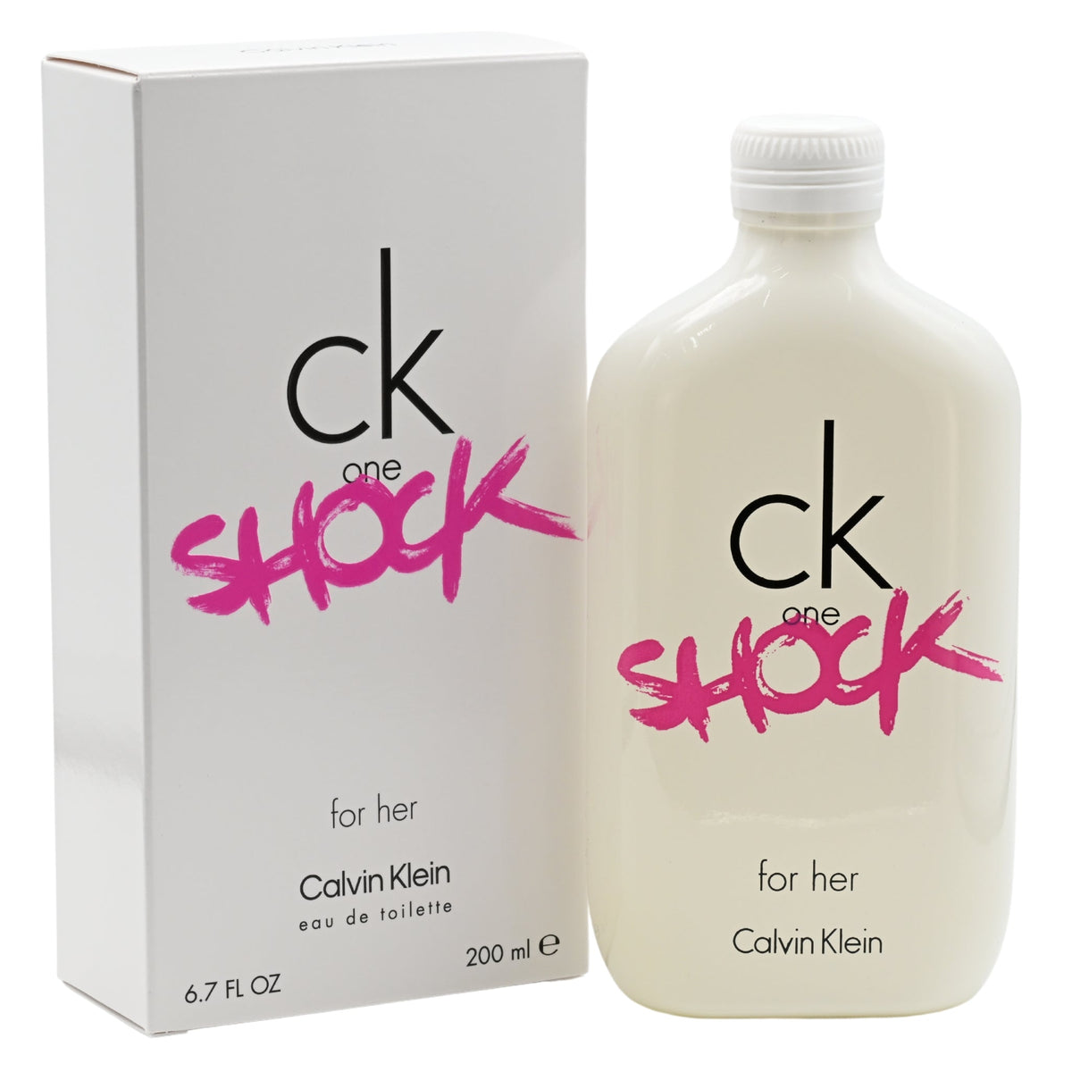 CK One Shock by Calvin Klein for Her EDT 6.7 oz 6.8 NEW in BOX