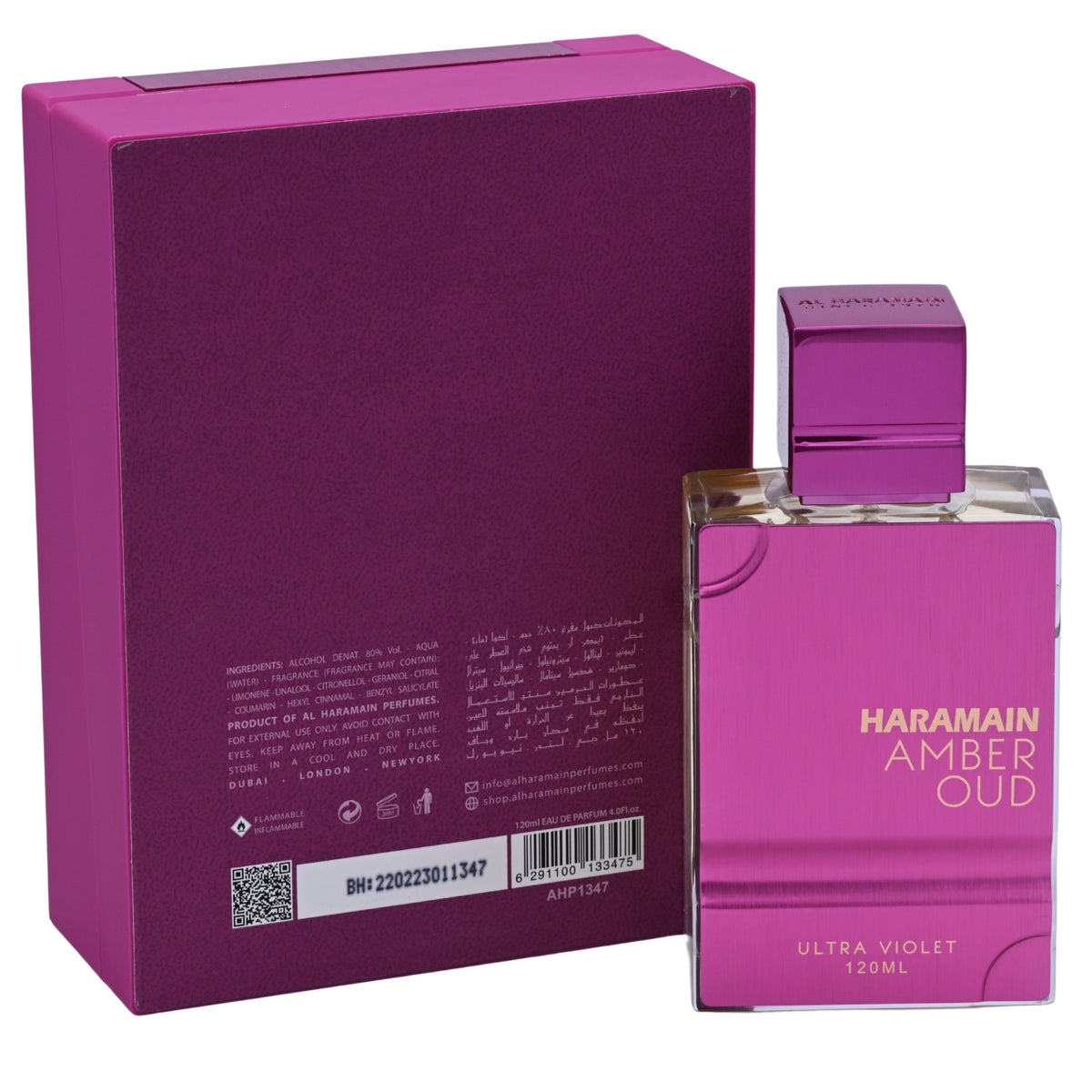 Amber Oud Ultra Violet by Al Haramain for her EDP 4 / 4.0 oz New in Box