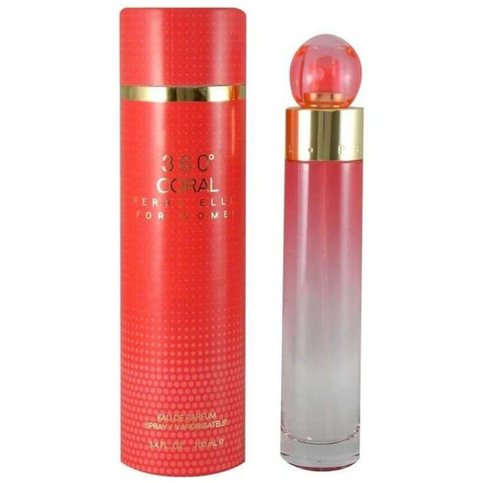 360 Coral by Perry Ellis 3.3 / 3.4 oz EDP Perfume For Women NEW IN BOX