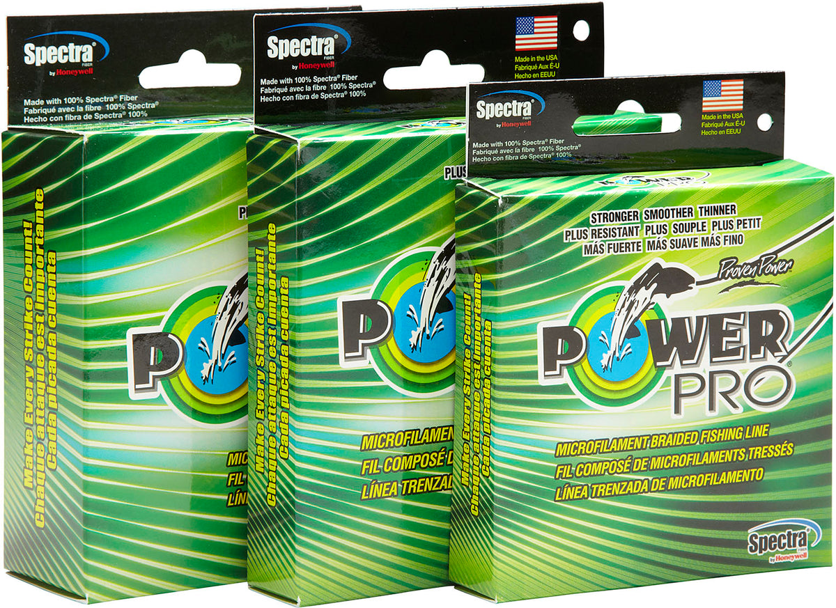 Power Pro Spectra Hi-Vis Yellow Braided Line